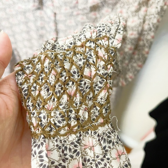 SEA New York Amalia Floral Ruffle Balloon Sleeve Dress in Blossom - Picture 9 of 11